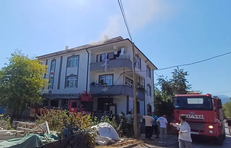 Karapürçek'te yangın