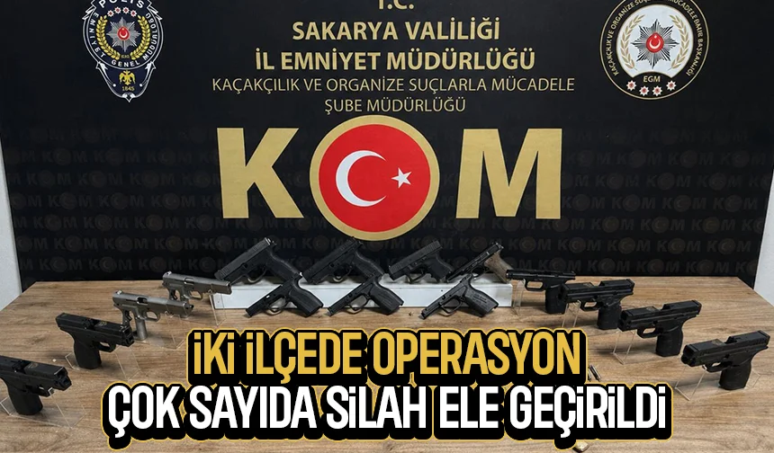 Karapürçek ve Serdivan'da operasyon