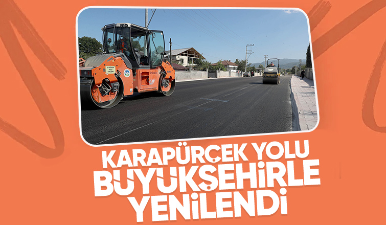 Karapürçek yolu asfaltlandı