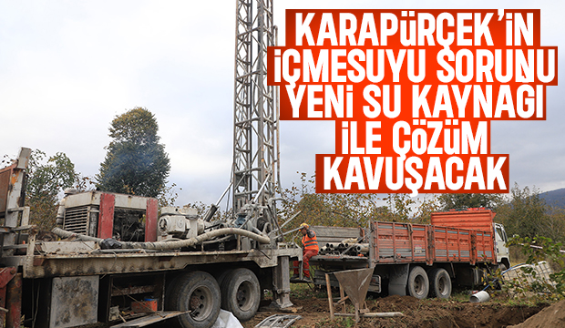 Karapürçek’in içmesuyu sorunu çözülüyor