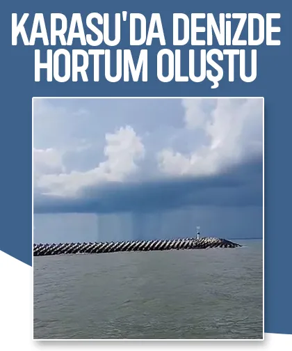 Karasu açıklarında hortum oluştu