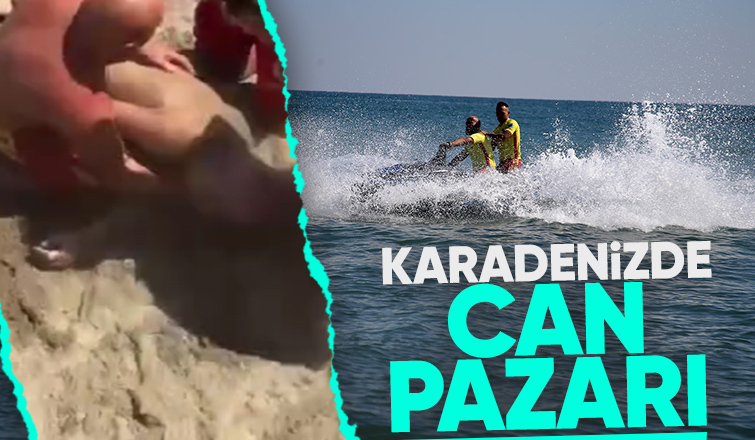 Karasu'da dalgalara kapılan kişi boğuluyordu