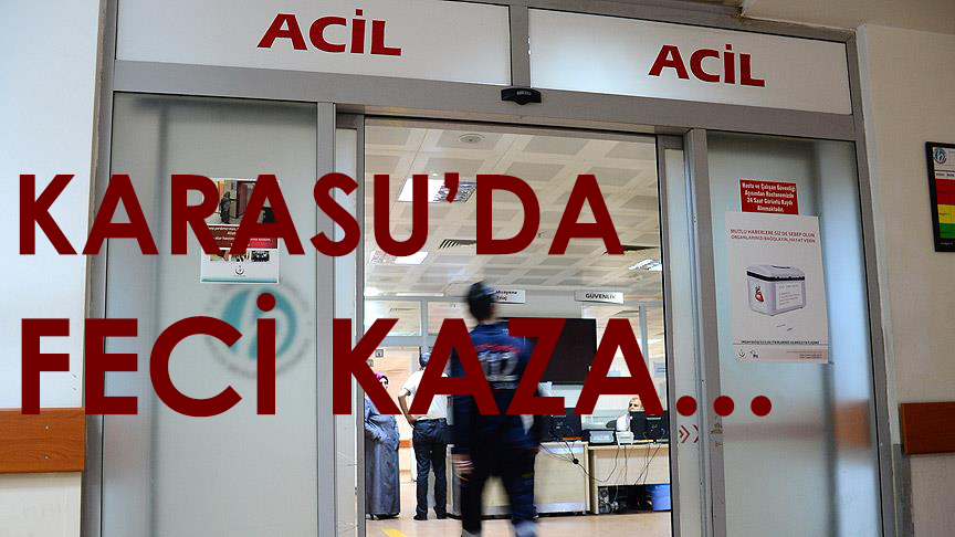 Karasu'da feci kaza: 7 yaralı