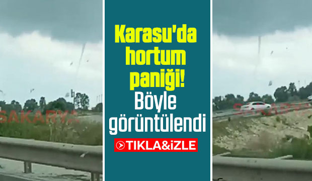 Karasu'da hortum paniği