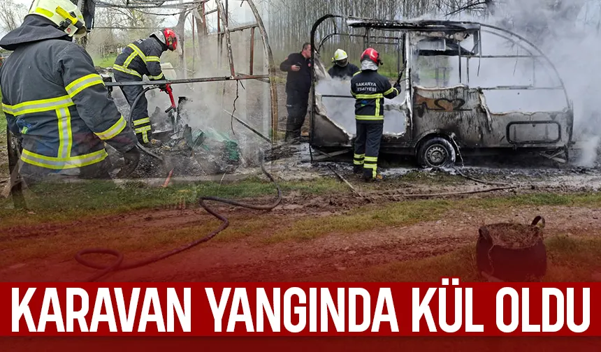 Karavan yandı