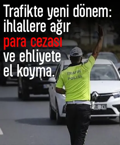 Karayolları Trafik Kanunundaki yeni düzenleme Resmi Gazetede Suçlar ve cezalar