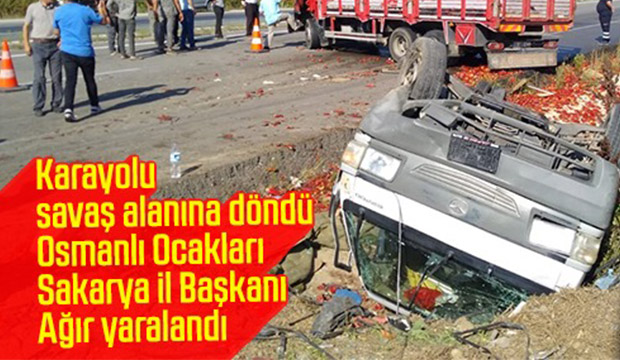 Karayolu savaş alanına döndü 3 yaralı