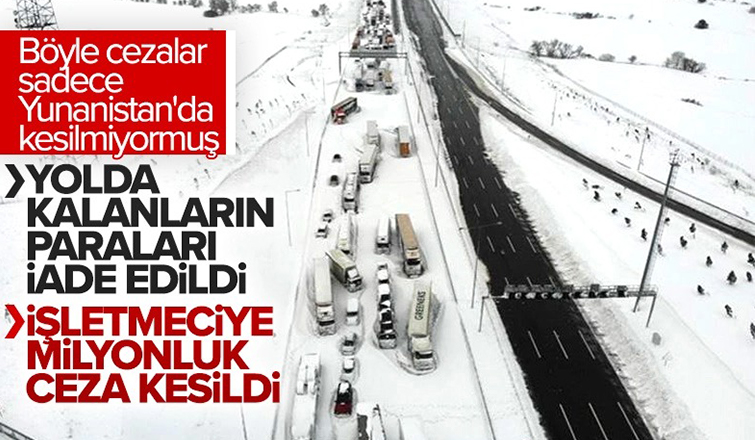 Karda kapanan Kuzey Marmara Otoyolu için bakanlık faturayı kesti