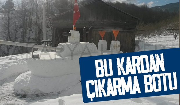 Kardan çıkarma botu yaptı