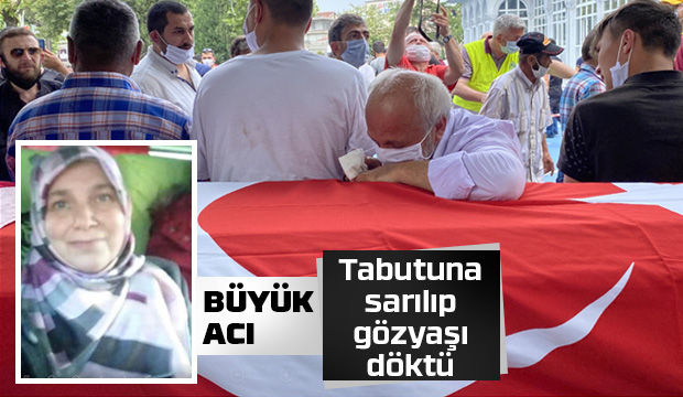 Kardeşinin tabutuna sarılıp gözyaşı döktü