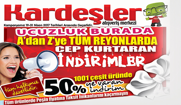 Kardeşler AVM den Benzersiz Fiyatlar