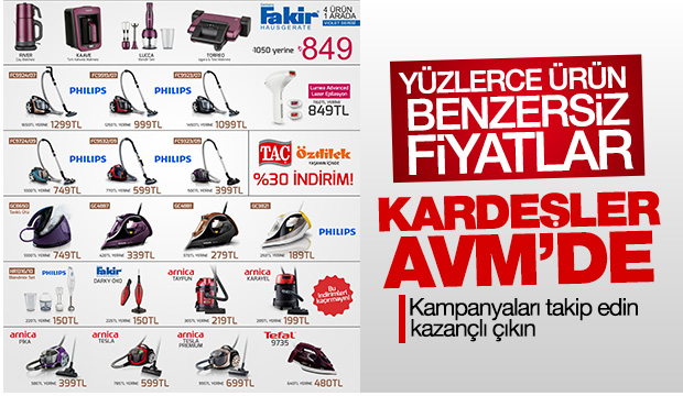 Kardeşler AVM den Şok Kampanya
