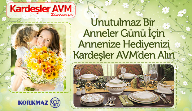 Kardeşler AVM Züccaciye'de Korkmaz Ürünlerinde Kampanya