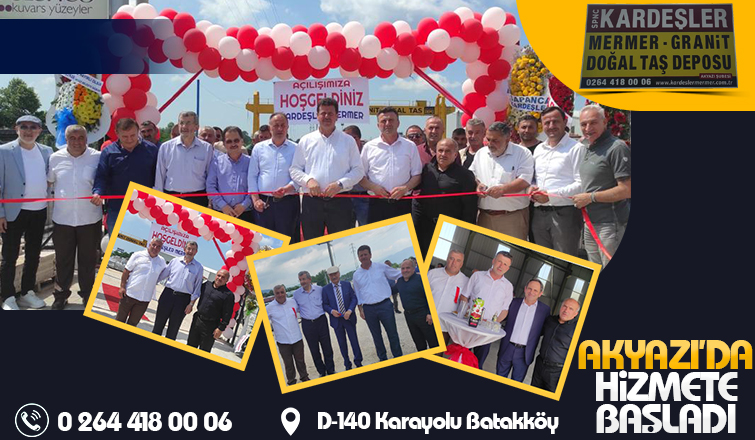 Kardeşler Mermer Akyazı'da Hizmete Başladı
