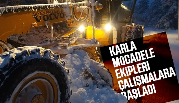 Karla Mücadele ekibi çalışmalara başladı