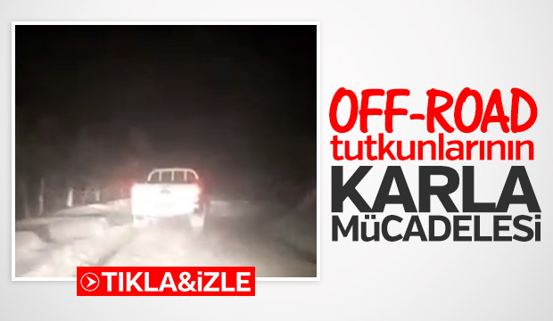 Karlı Yayla Yolunda Off Road Keyfi