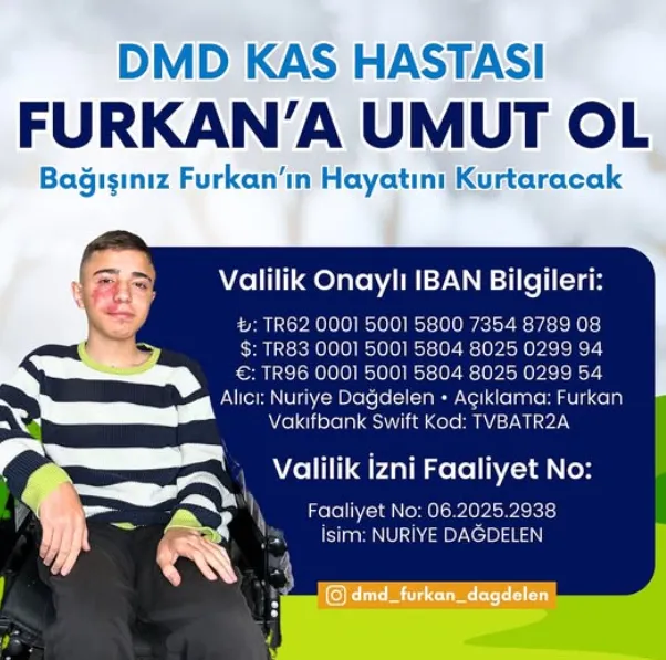 Kas hastası Furkan yardım bekliyor