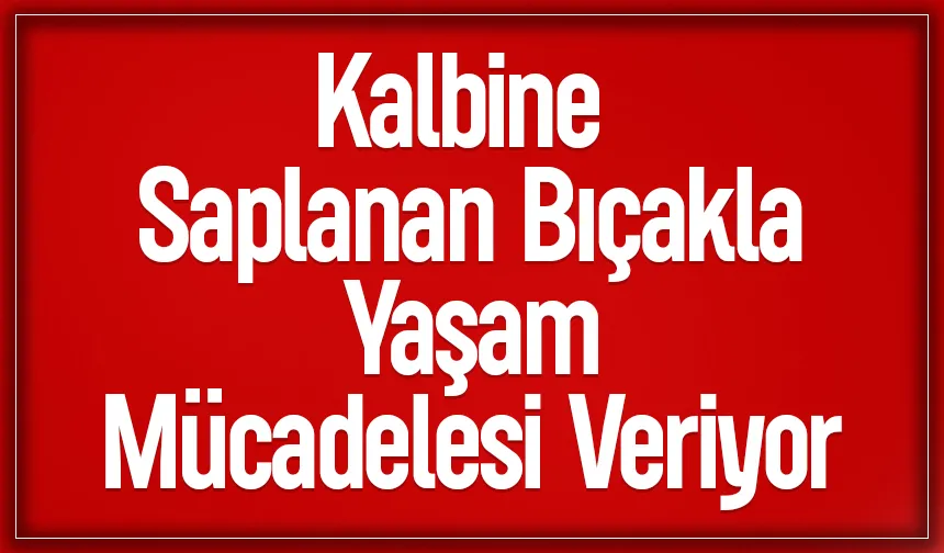 Kavgada kalbinden bıçaklandı