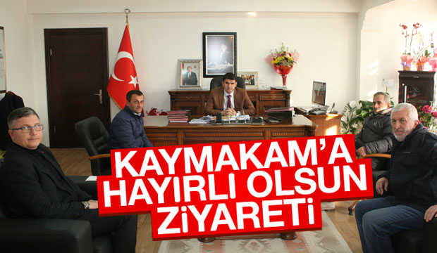 Kaymakam a hayırlı olsun ziyareti