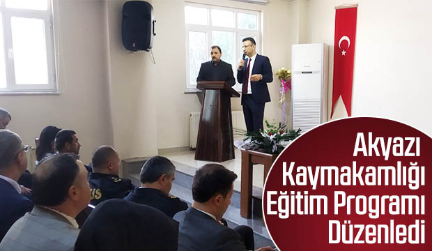 Kaymakam Güney Eğitim Programı Düzenledi