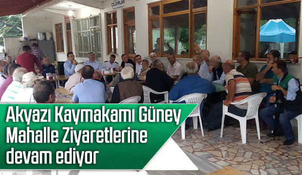Kaymakam Güney Ziyaretlere Devam Ediyor
