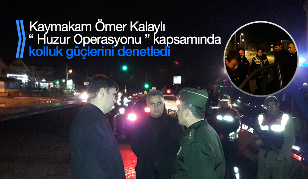   Kaymakam Kalaylı Uygulama Noktalarını Denetledi