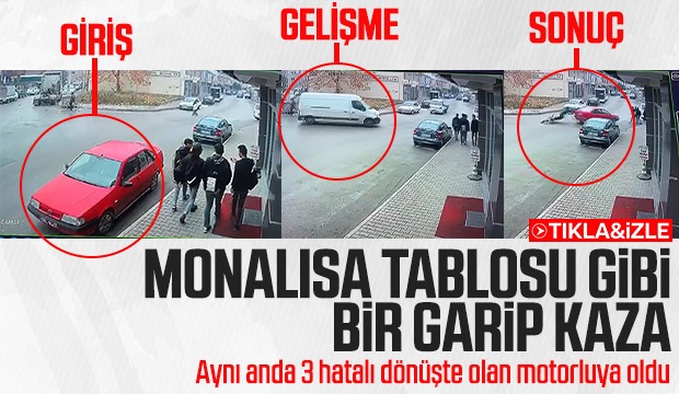 Kaza anı böyle görüntülendi