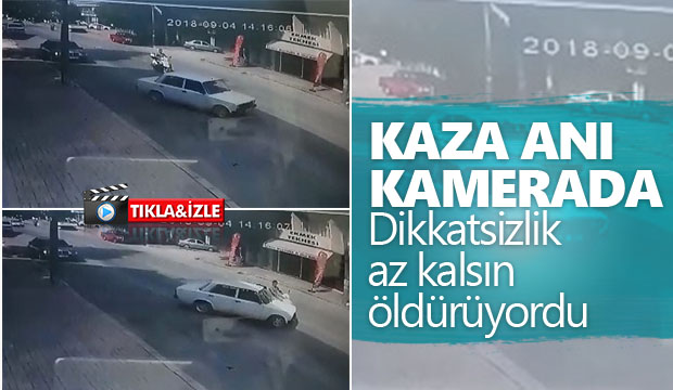 Kaza anı kamerada 