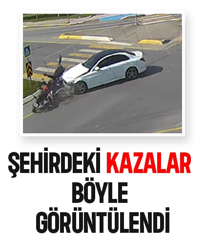 Kaza anları kamerada