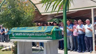 Kaza kurbanı adam toprağa verildi