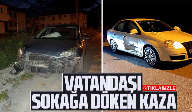 Kaza sonrası tartışma vatandaşı sokağa döktü