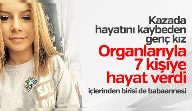 Kazada öldü organıyla babaannesine hayat verdi