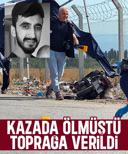 Kazada ölen motosikletli toprağa verildi