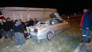 Kazada ortalık savaş alanına döndü