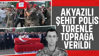 Kazada şehit olan polis İsmail Safa Gülel toprağa verildi