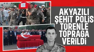 Kazada şehit olan polis İsmail Safa Gülel toprağa verildi