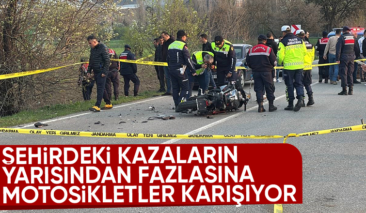 Kazalarda dikkat çeken motosiklet detayı