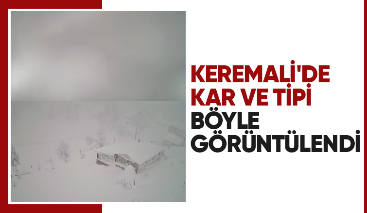 Kemerali Yaylası'nda kar ve tipi etkili oluyor