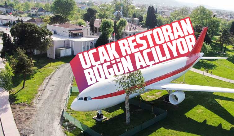 Kent Park'taki uçak restoran bugün açılıyor