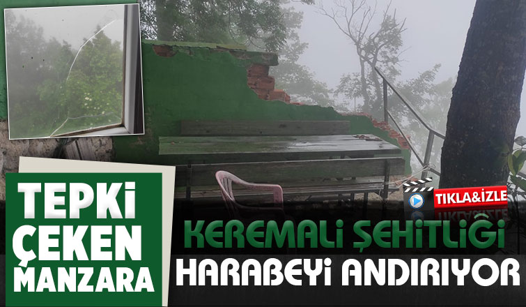Keremali Şehitliği harabeye döndü