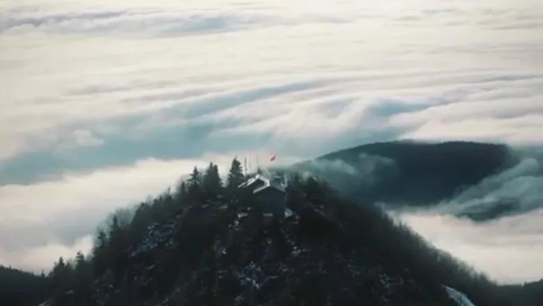 Keremali Yaylası’nda görsel şölen dronla görüntülendi