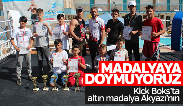 KickBoksta Altın Madalya Akyazının 