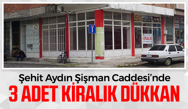 Kiralık 3 Adet Dükkan