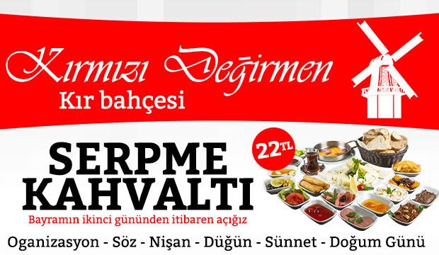 Kırmızı Değirmenden Huzur Dolu Serpme Kahvaltı