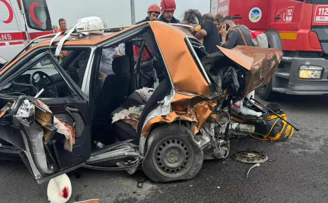 KMO'daki kazada 1 kişi öldü, 3 yaralı