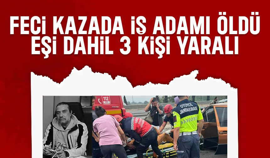 KMO'daki kazada 1 kişi öldü, 3 yaralı