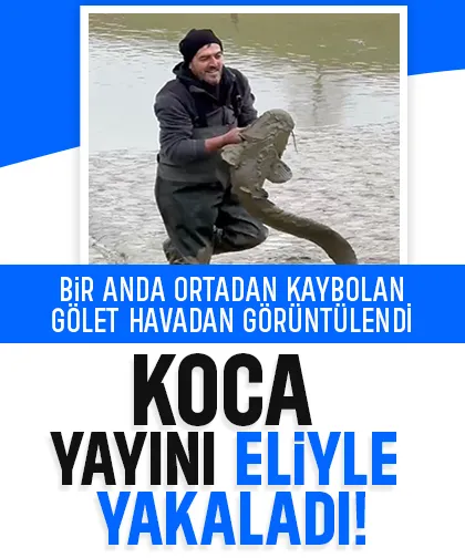 Koca gölet saniyeler içinde yok olmuştu; İşte detaylar