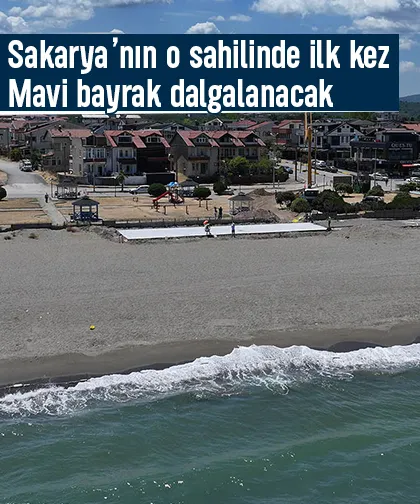 Kocaali sahilinde mavi bayrak heyecanı