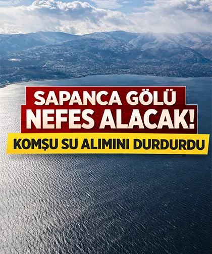 Kocaeli Sapanca Gölü'nden su alımını durdurdu