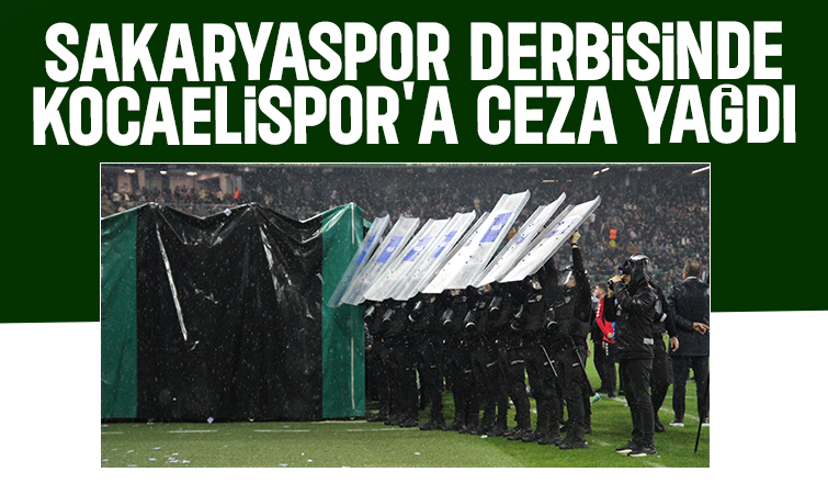 Kocaelispor'a derbideki olaylar nedeniyle ceza yağdı